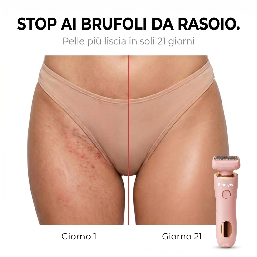 Rasoio Elettrico Donna 2 in 1 — Pelle Liscia Senza Irritazioni