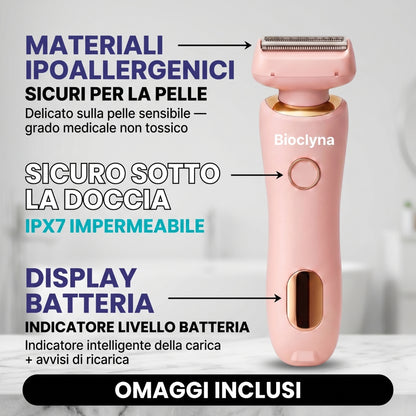 Rasoio Elettrico Donna 2 in 1 — Pelle Liscia Senza Irritazioni