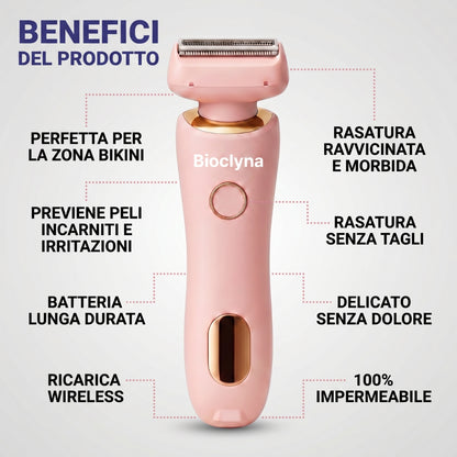 Rasoio Elettrico Donna 2 in 1 — Pelle Liscia Senza Irritazioni