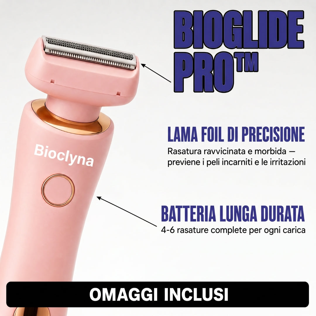 Rasoio Elettrico Donna 2 in 1 — Pelle Liscia Senza Irritazioni